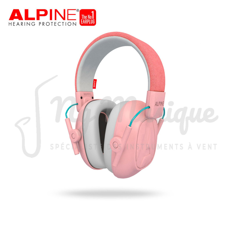 CASQUE ANTI BRUIT ALPINE MUFFY KIDS pour Enfant Rose