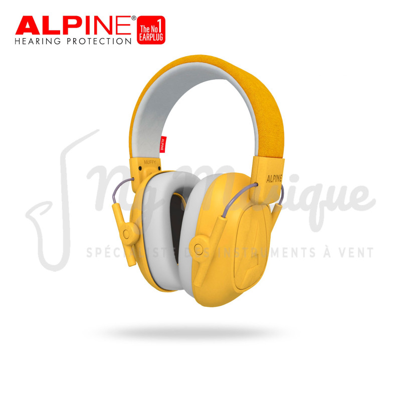 CASQUE ANTI BRUIT POUR ENFANT ALPINE MUFFY KIDS Jaune