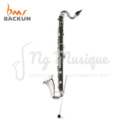 CLARINETTE BASSE BACKUN ALPHA Descendant au Mib - Clé Nickelée