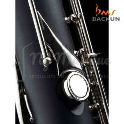 CLARINETTE BASSE BACKUN ALPHA Descendant au Mib - Clé Nickelée