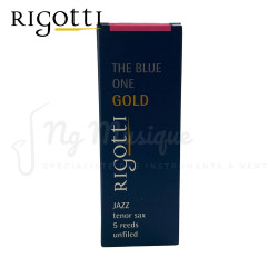 ANCHES RIGOTTI GOLD JAZZ SAXOPHONE TENOR N°3 MEDIUM - Boîte de 5 anches