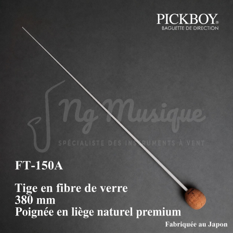 BAGUETTE DE DIRECTION PICKBOY FIBRE DE VERRE FT-150A 38cm