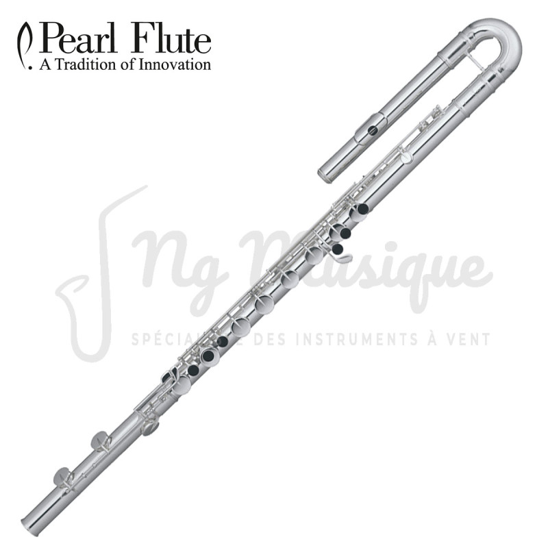 FLÛTE BASSE PEARL FLUTE PFB-305 Tête et tube maillechort argenté