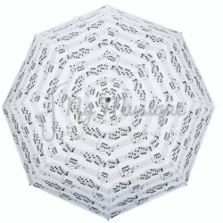 Parapluie Pliant Blanc Notes de Musique | NG Musique