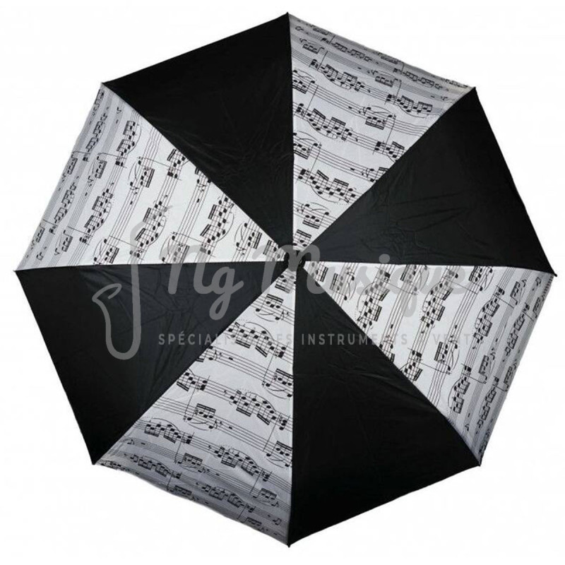 Parapluie Pliant Noir et Blanc Partition | NG Musique