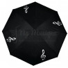 Parapluie Pliant Cle de Sol Noir et Blanc | NG Musique