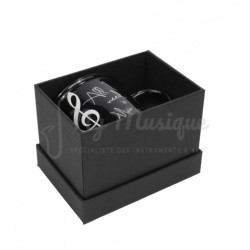 Mug Noir Cle de Sol All I Need Is Music | NG Musique