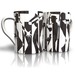 Mug Jazz Noir et Blanc 320 ml | NG Musique