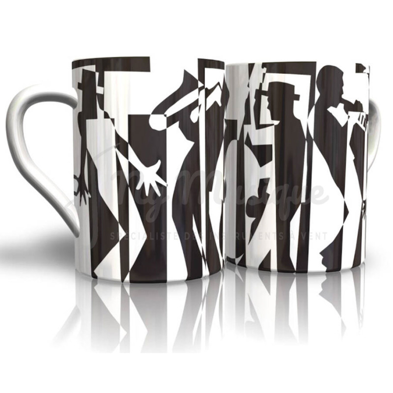 Mug Jazz Noir et Blanc 320 ml | NG Musique