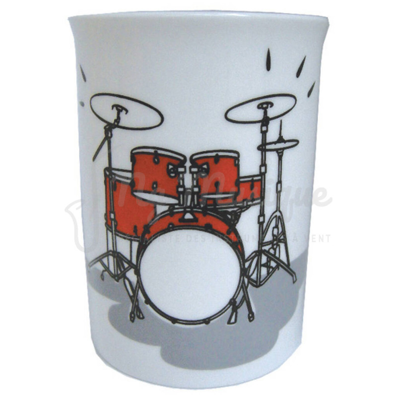Mug Batterie Rouge 320 ml Cadeau Batteur | NG Musique