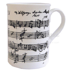Mug Partition Manuscrite Mozart 330 ml | NG Musique