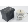 Mug Blanc Partitions Musicales 300 ml | NG Musique
