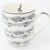 Mug Blanc Partitions Musicales 300 ml | NG Musique