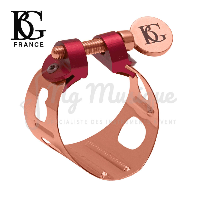 Ligature BG DUO LDS9 saxophone soprano or rose | NG Musique