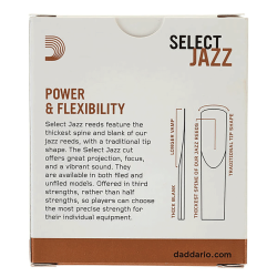 ANCHES D'ADDARIO JAZZ SELECT SAXOPHONE SOPRANO UNFILED 3S