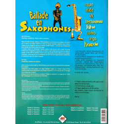 BALLADE EN SAXOPHONES Volume 2 BORBONNEAU Gilles