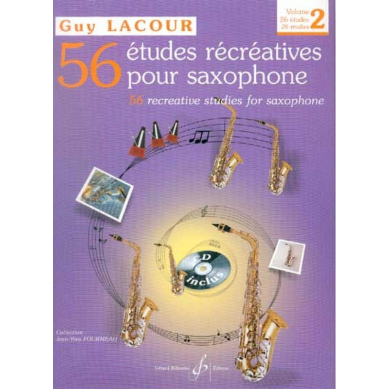 56 ETUDES RECREATIVES POUR SAXOPHONE VOL 2
