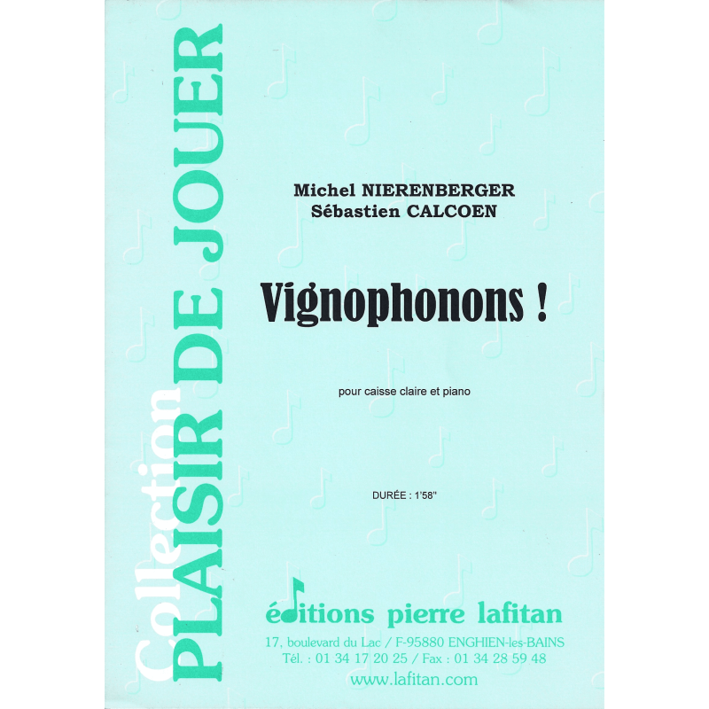 VIGNOPHONONS - M. NIERENBERGER & S. CALCOEN - Caisse-Claire et Piano