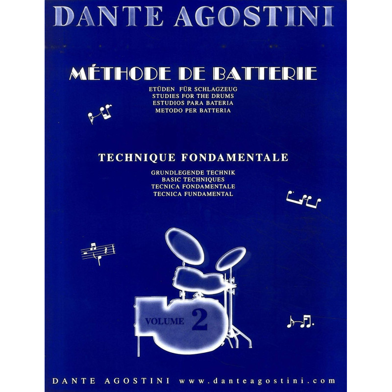 DANTE AGOSTINI METHODE DE BATTERIE Volume 2