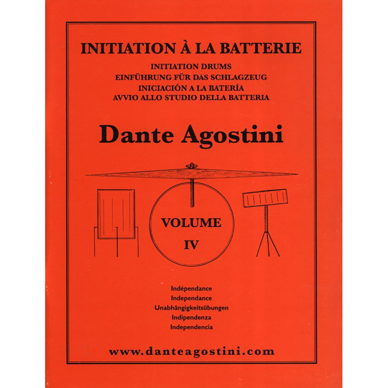 DANTE AGOSTINI METHODE DE BATTERIE Volume 4