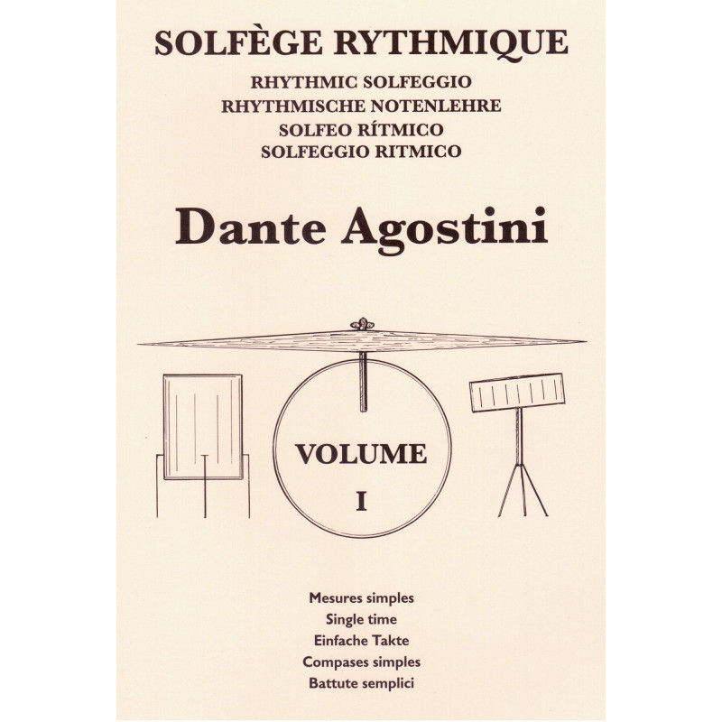DANTE AGOSTINI Solfège Rythmique Volume 1
