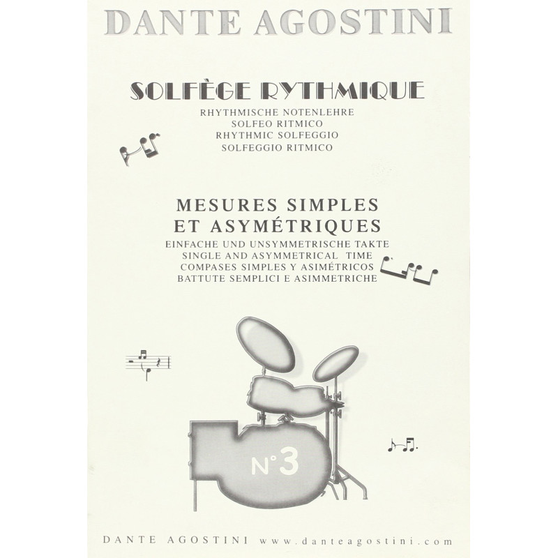 DANTE AGOSTINI Solfège Rythmique Volume 3