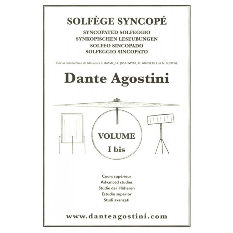 DANTE AGOSTINI Solfège Syncopé Volume 1 bis