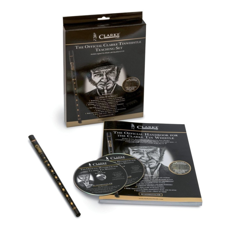 Clarke Tin Whistle avec manuel et CD