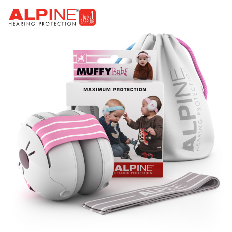 CASQUE ANTI-BRUIT ALPINE MUFFY BABBY ROSE