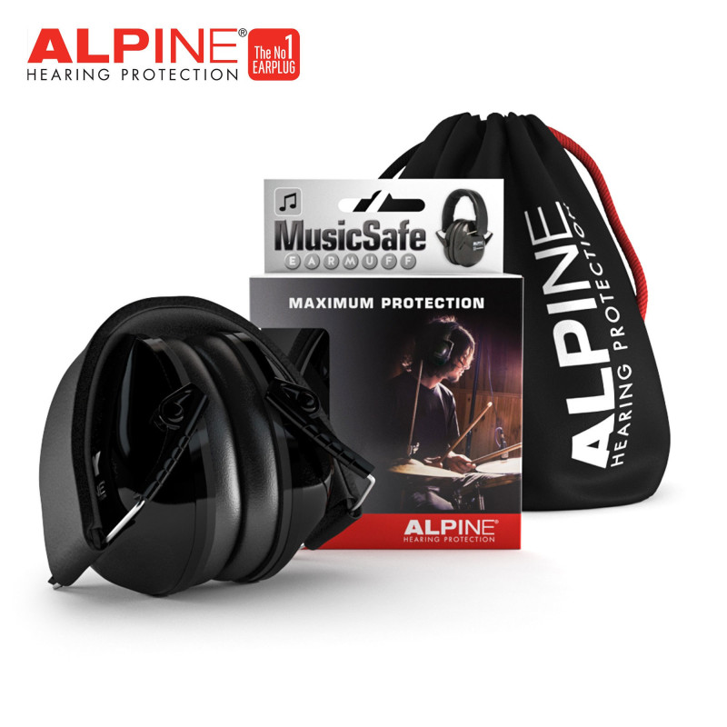 CASQUE ANTI-BRUIT ALPINE MUSICSAFE EARMUFF NOIR