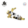 LIGATURE JLV CLARINETTE Sib & La Plaquée Platine & Or 24k