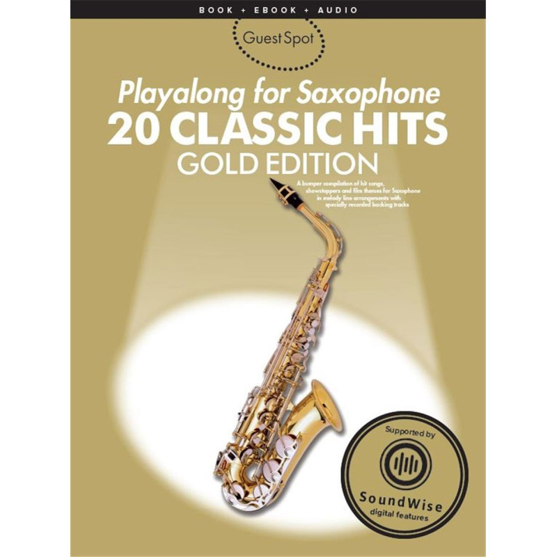 PLAYALONG FOR SAXOPHONE - 20 CLASSICS HITS - Avec 2 cds