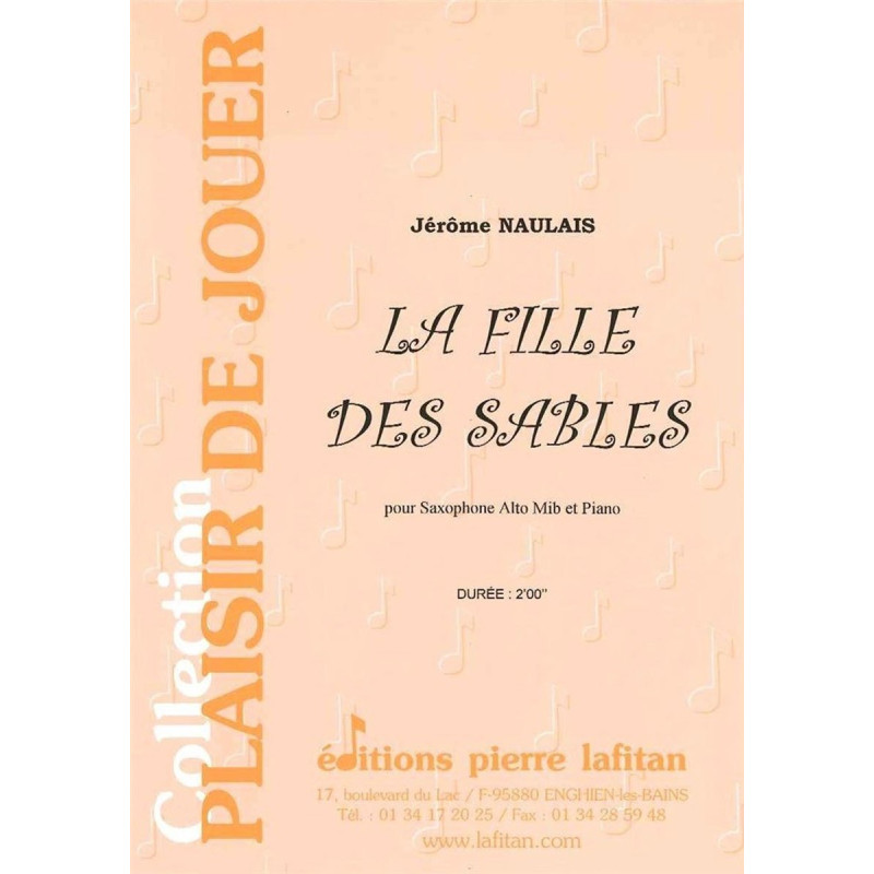 LA FILLE DES SABLES - J. NAULAIS - Saxophone