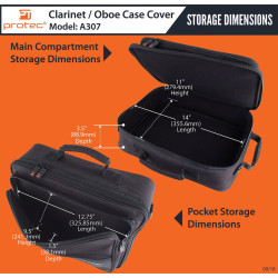 HOUSSE ETUI PROTEC A307 Noire pour étui de Clarinette