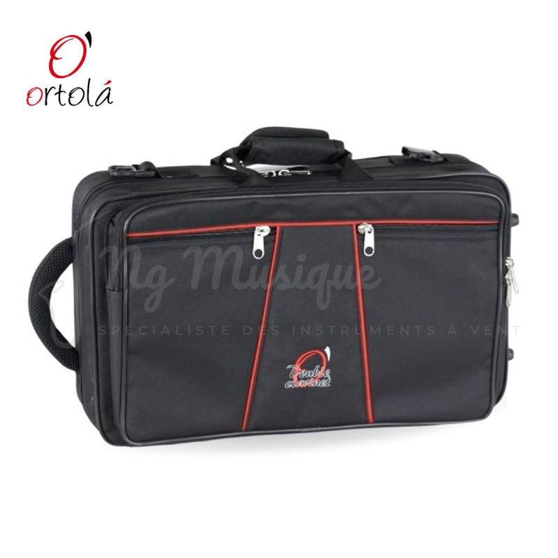 ETUI ORTOLA 185 - Double Clarinette Sib/La Noir