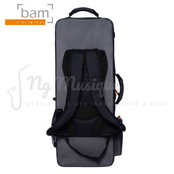 BAM PEAK3022SN Etui de Saxophone Ténor Peak Performance Noir & Gris