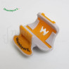 SUPPORT POUCE THUMBPORT II Flûte Traversière - Orange Gris