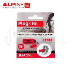BOUCHONS ALPINE PLUG & GO ROUGE (5 Paires)
