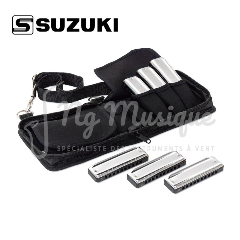 Set harmonicas Suzuki MR250S Bluesmaster